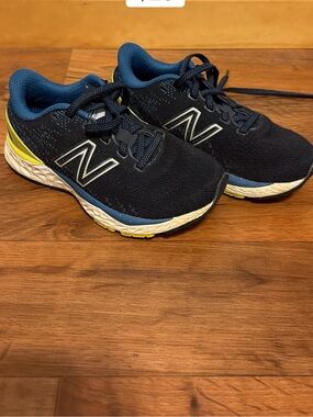 New Balance Kids Navy, Blue & Yellow Athletic Sneakers